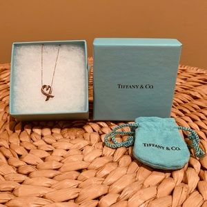 Tiffany & Co Paloma Picasso loving heart pendant necklace